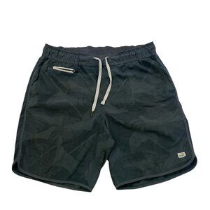 Vuori Men's Banks Shorts Black Camo Size Medium